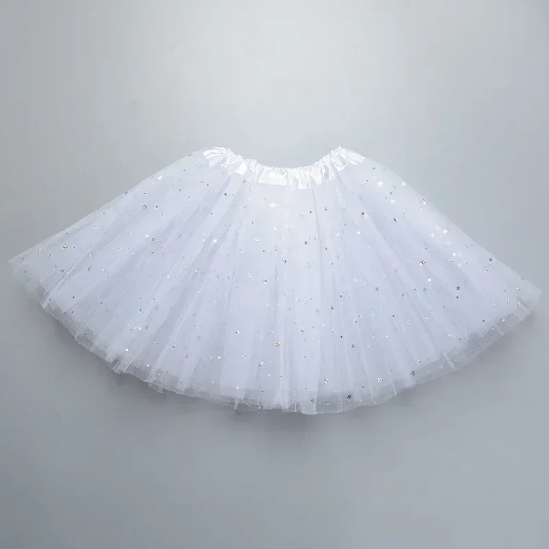 Wholesale  Girls Tulle Star Short Tutu Skirt Children Fancy Ballet Dancewear Party Costume Ball Gown Mini Skirt thumbnail 5