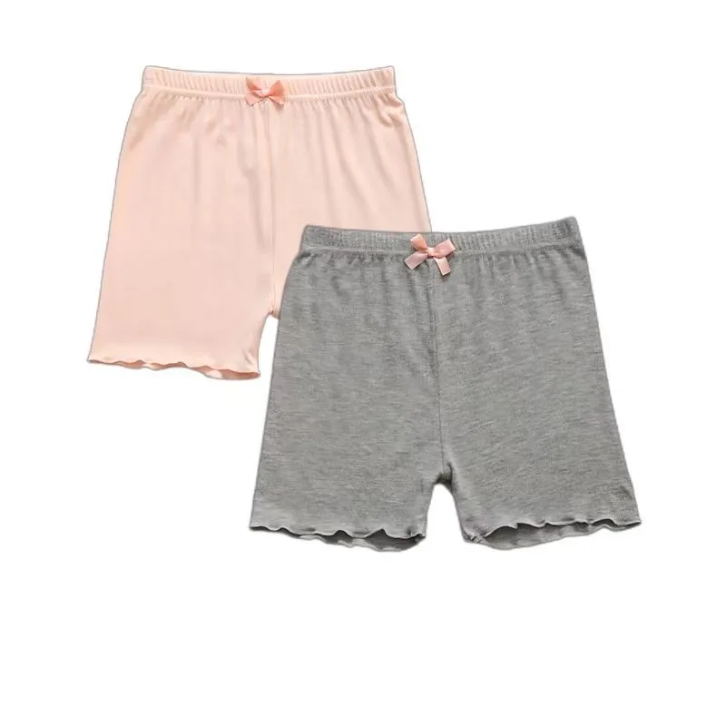 2pcs/Lot Girls Safety Shorts 2024 Summer Toddler Kids Solid Modal Shorts Pants Teenage Panties Children Safety Short Underpants