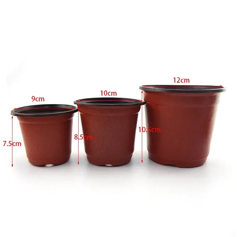 Flowerpot Plastic Grow Box Fall Resistant Tray For Home Garden Plants Nursery Cup Transplant Flower Plant Pots D4 thumbnail 2