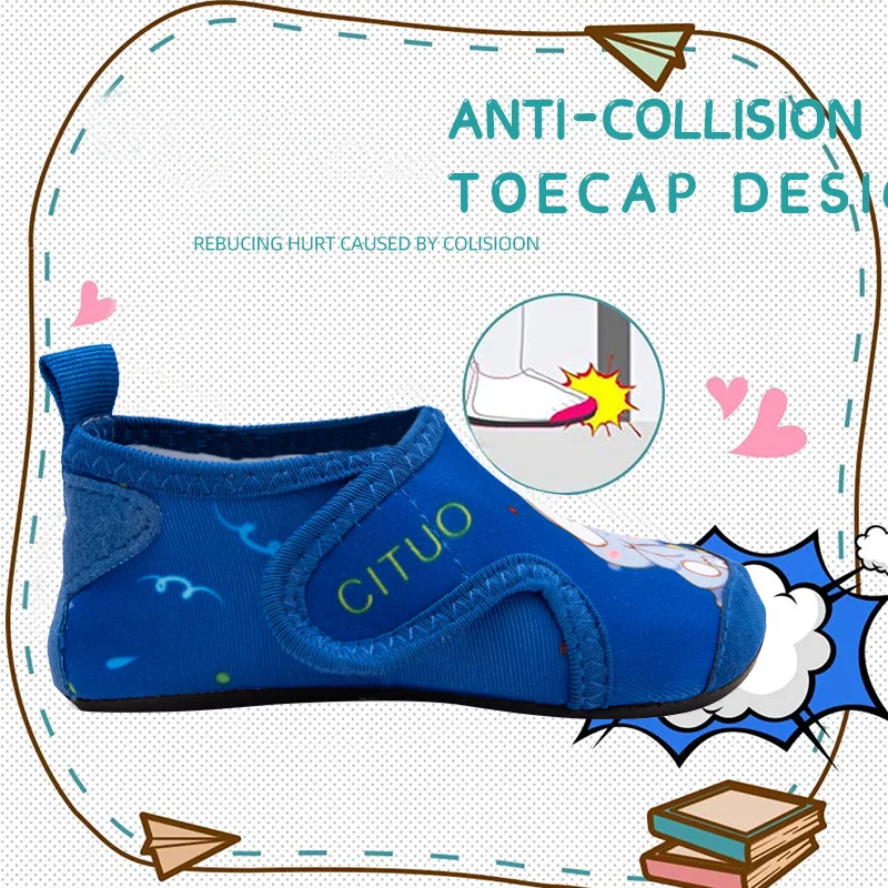 2024 New Children Beach Shoes Water Socks Boys And Girls Home Shoes Baby Indoor Socks Cartoon Unicorn Kids Slippers thumbnail 5