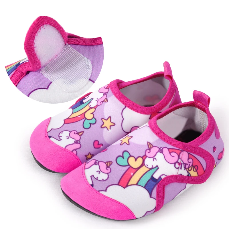 2024 New Children Beach Shoes Water Socks Boys And Girls Home Shoes Baby Indoor Socks Cartoon Unicorn Kids Slippers thumbnail 3