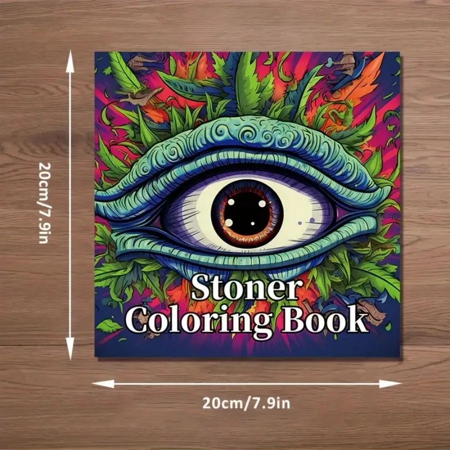 1pc Art Coloring Book Original Upgraded Paper Thickened 22 Pages Stoner Coloring Books Gift For Holiday Birthday Party thumbnail 2