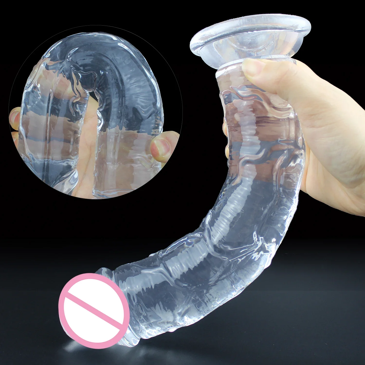 Cheap 5 Colors Small Transparent Dildo Suction Cup Jelly Dick Women Erotic Anal Sex Toys Soft Clitori Vaginal Masturbators Penis thumbnail 5