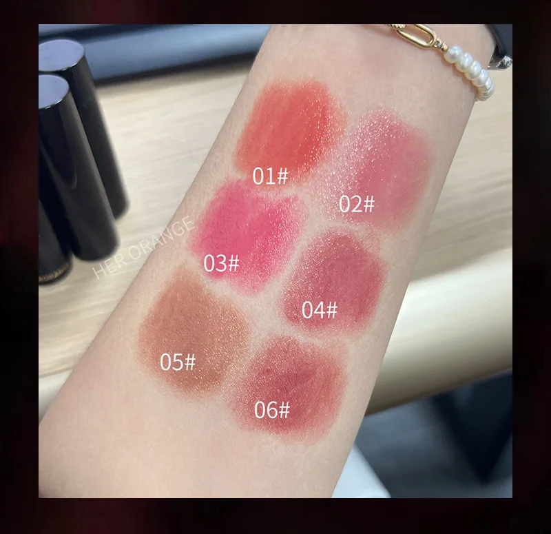 Low Saturation Mirror Water Light Solid Lip Gloss Mirror Russet Lipstick Moisturizing Lips Tint Nature Nude Lip Makeup Cosmetics thumbnail 3