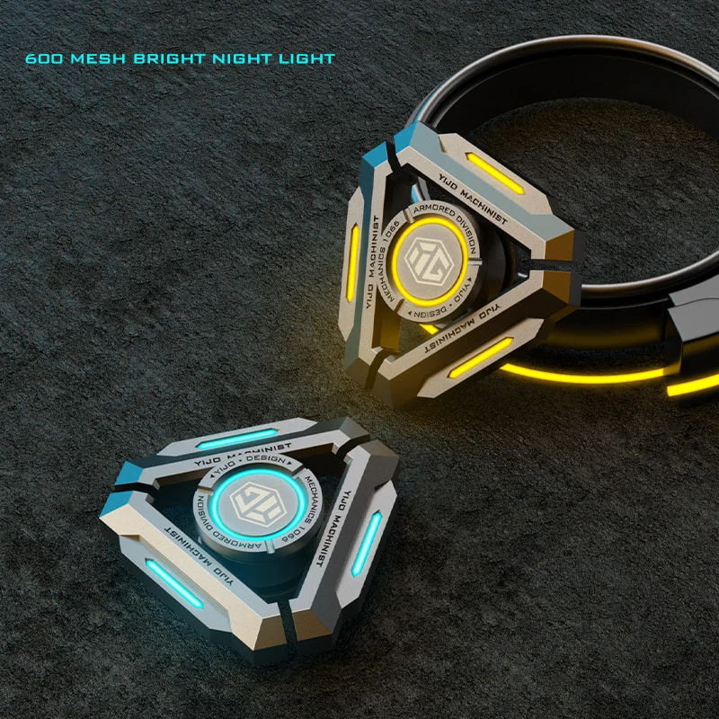 Luminous Hand Spinner Alloy All Metal Gyro Fidget Spinner Fingertip for Adult Stress Relief Desk EDC Toys Gifts thumbnail 4