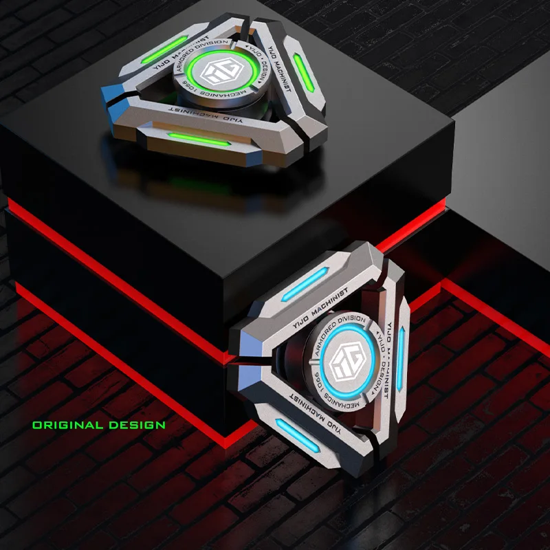 Luminous Hand Spinner Alloy All Metal Gyro Fidget Spinner Fingertip for Adult Stress Relief Desk EDC Toys Gifts thumbnail 6