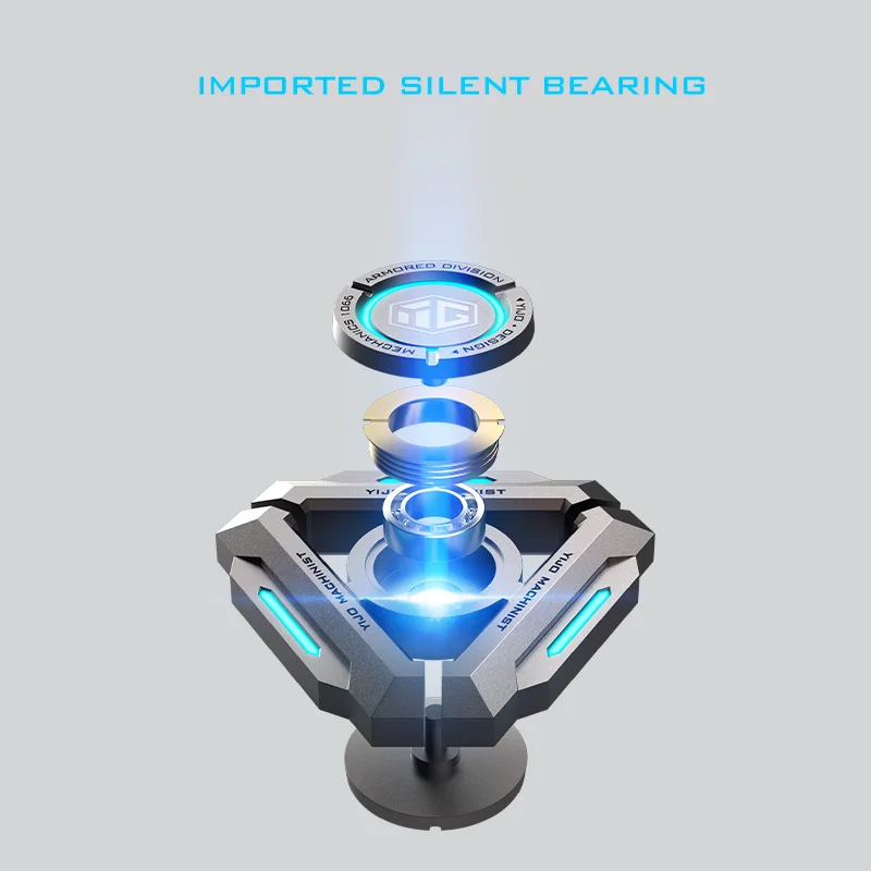 Luminous Hand Spinner Alloy All Metal Gyro Fidget Spinner Fingertip for Adult Stress Relief Desk EDC Toys Gifts thumbnail 5