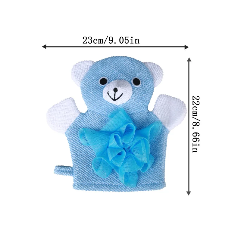 Cute Animal Bathing Gloves Kids Sponges for Bathing Loofah Gloves Shower Kids Body Scrub Hand Puppet Bath Wash Mitt Towel thumbnail 2