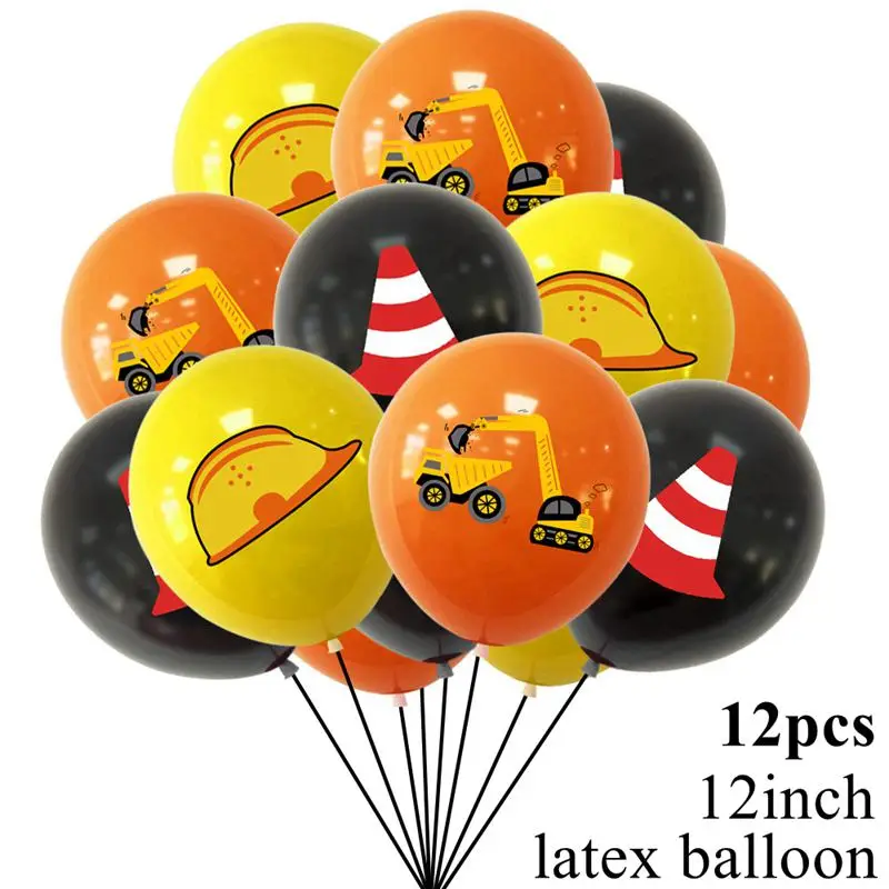 Excavator Truck Construction Party Plate Cup Tableware Happy Birthday Party Decor Kids Favor Boys Birthday Baby Shower Supplies thumbnail 6