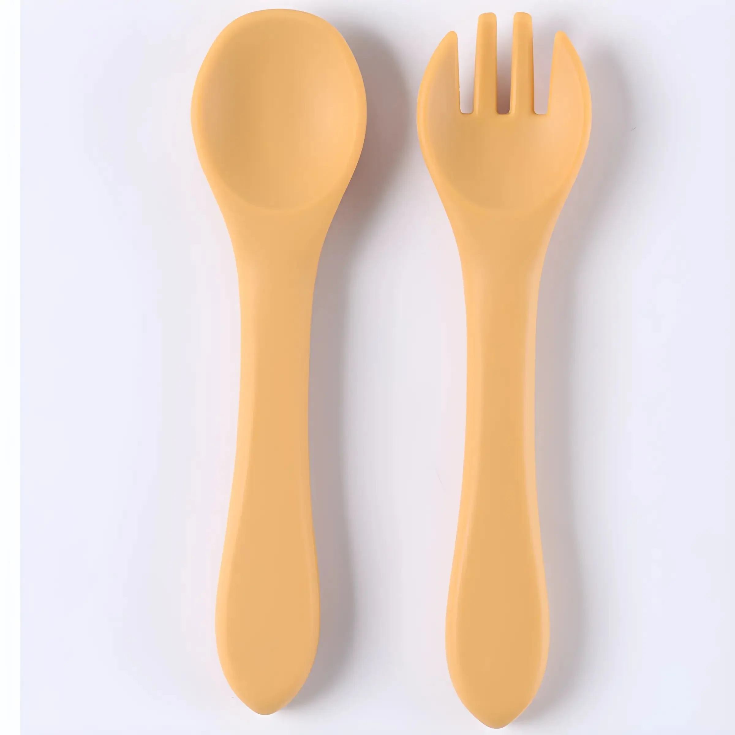 Children's tableware complementary soft spoon baby spoon baby silicone soft spoon feeding water small spoon thumbnail 4