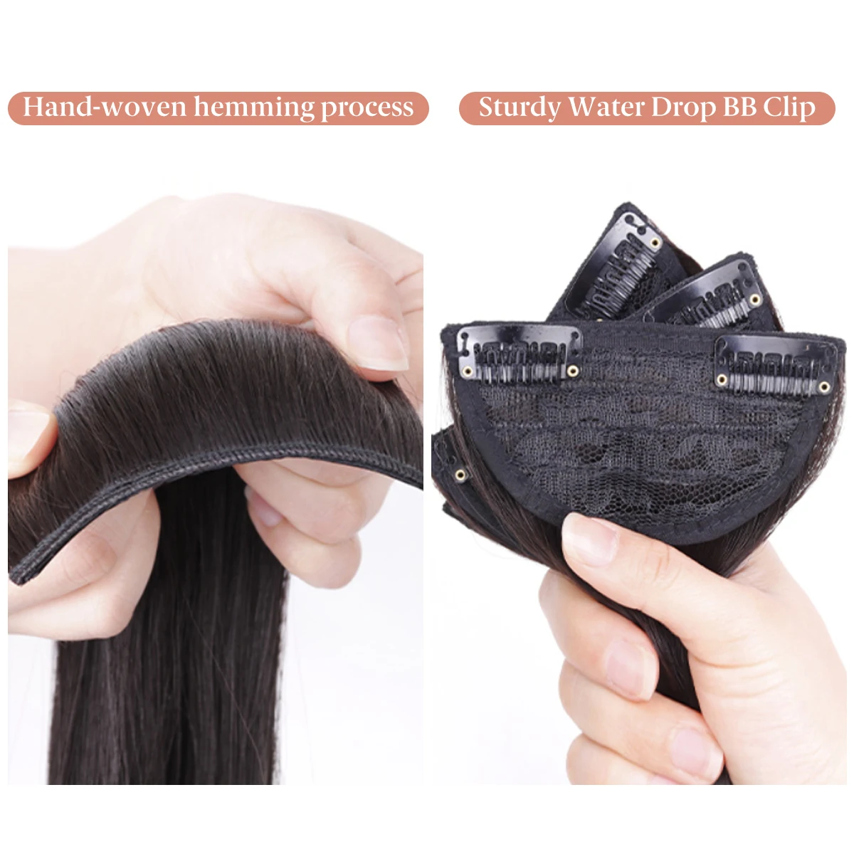 Synthetic 3Pcs/Set Clip In Hair Extensions Long Wavy Thick Hairpieces For Women Full Head Hair Pieces Natural Fake Hairs thumbnail 2