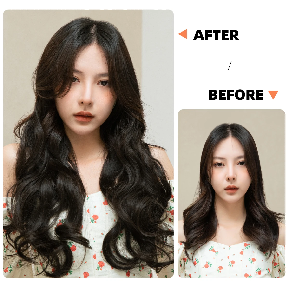 Synthetic 3Pcs/Set Clip In Hair Extensions Long Wavy Thick Hairpieces For Women Full Head Hair Pieces Natural Fake Hairs thumbnail 5