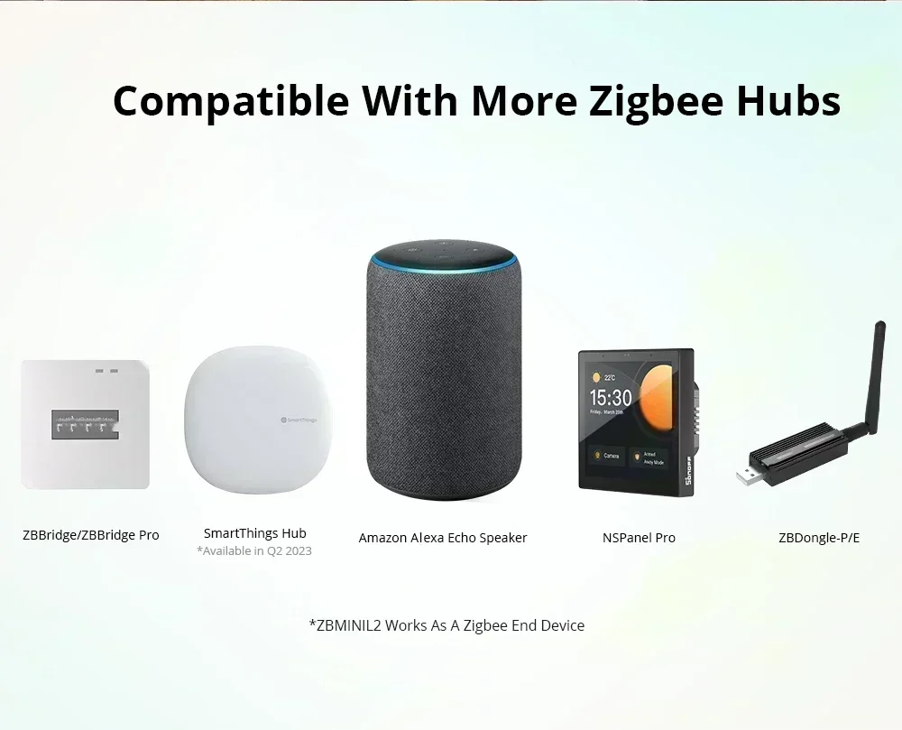 SONOFF ZBMINI L2 Zigbee Smart Switch Mini L2 Zigbee ZBMINIL2 No Neutral Wire Two-Way Control Required 1-Gang  Alexa Google Home thumbnail 6
