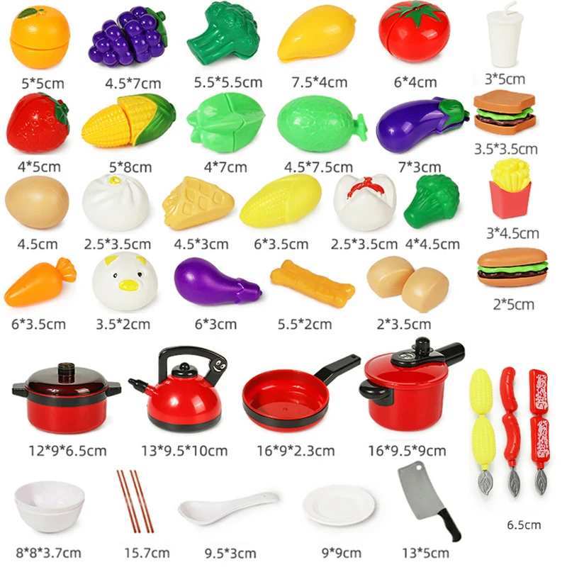 Kitchen Toys Set For Kid Girl Cooking Toy Baby Cutting Fruit Cooking Kitchen Utensils Children Simulation Education Pretend Play thumbnail 6