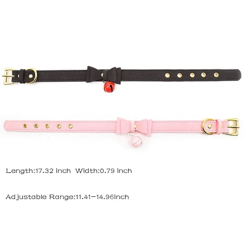 Handmade Sexy Rivet Alternative metal PU Leather Collar Bell Choker slave costume BDSM Bondage Necklace Neckband Sex Toys thumbnail 6