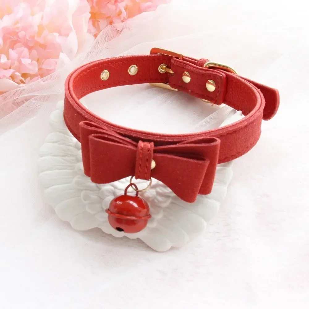 Handmade Sexy Rivet Alternative metal PU Leather Collar Bell Choker slave costume BDSM Bondage Necklace Neckband Sex Toys thumbnail 5