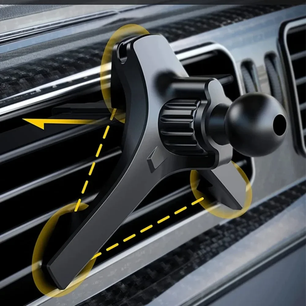 New 17mm Ball Head Base Car Air Vent Clip Replace for Magnetic Car Phone Holder Dashboard Support Stand Mobile Phone Accessory thumbnail 3