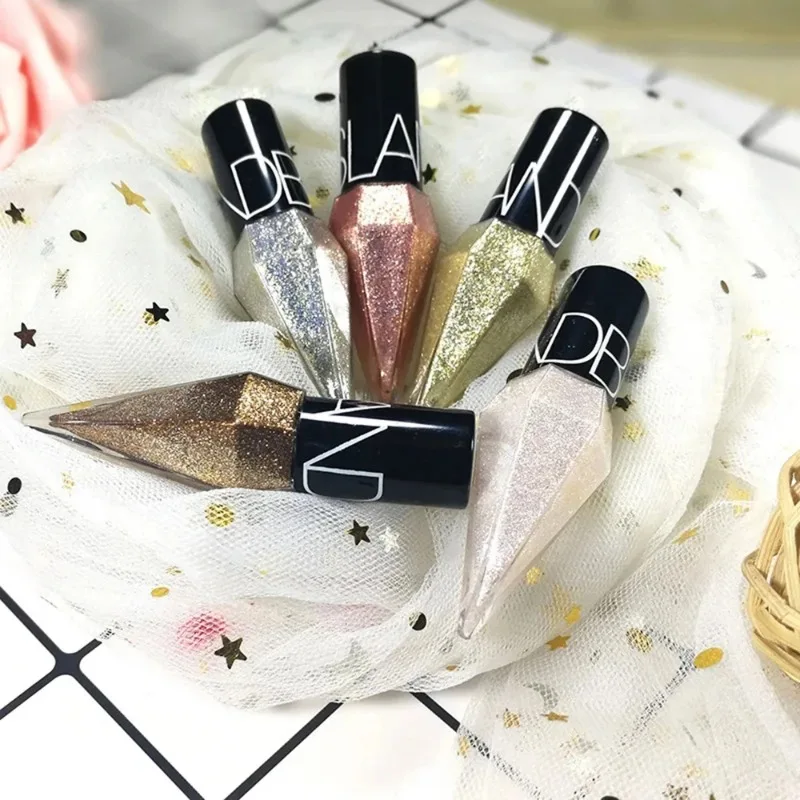 Diamond Shiny Eye Liners Eyeshadow Waterproof Silver Rose Gold Color Glitter Sequins Eyeliner Eye Shadow Makeup Beauty Cosmetics thumbnail 6