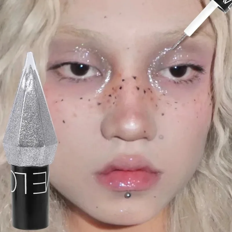 Diamond Shiny Eye Liners Eyeshadow Waterproof Silver Rose Gold Color Glitter Sequins Eyeliner Eye Shadow Makeup Beauty Cosmetics thumbnail 5