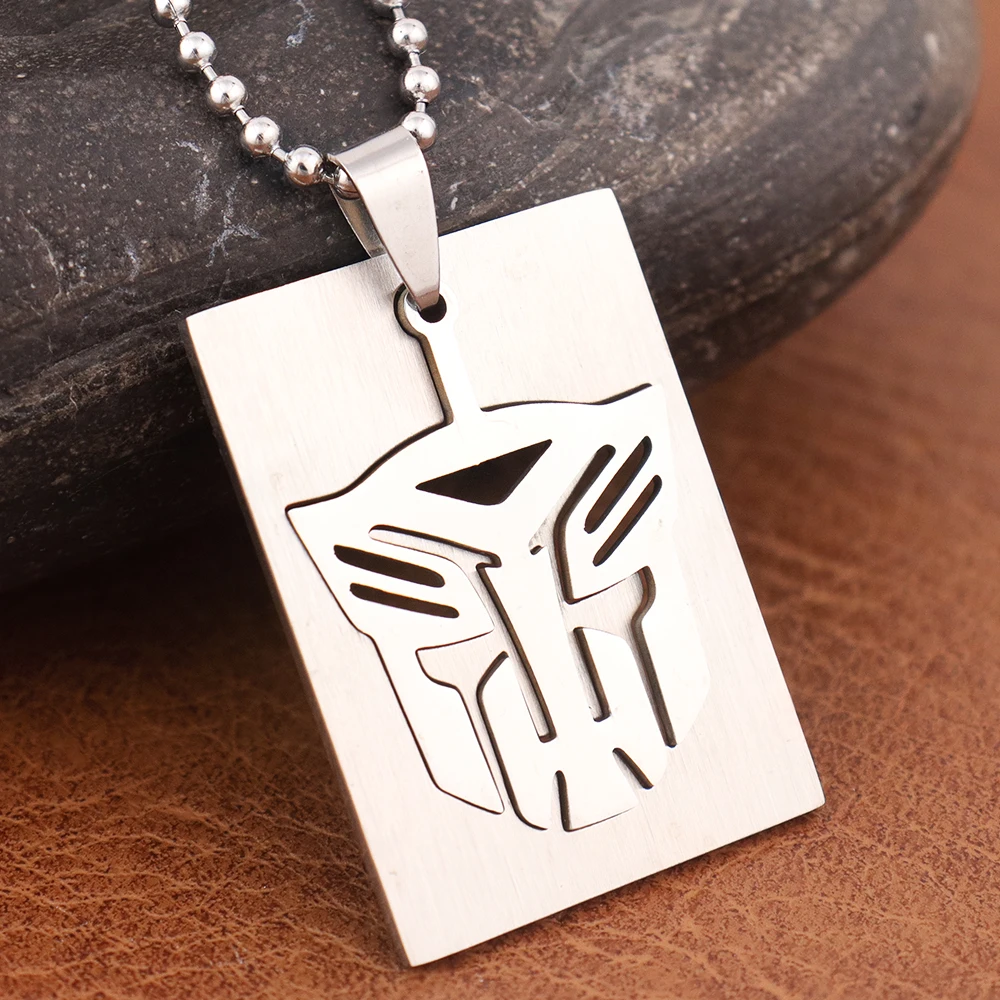 Trendy Simple Autobots Pendant Popular Movie Optimus Prime Decepticon Logo Necklace for Men Gift Popular Charm Jewelry Wholesale thumbnail 5