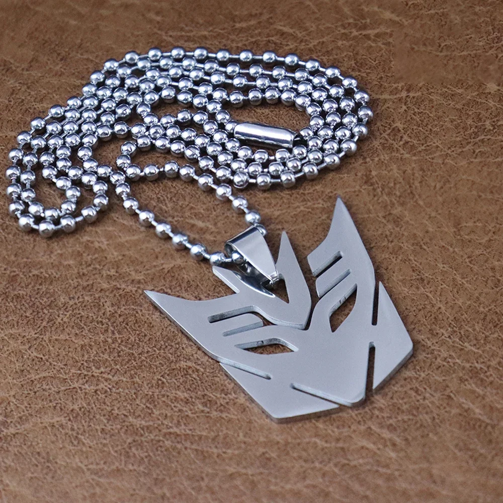 Trendy Simple Autobots Pendant Popular Movie Optimus Prime Decepticon Logo Necklace for Men Gift Popular Charm Jewelry Wholesale thumbnail 2
