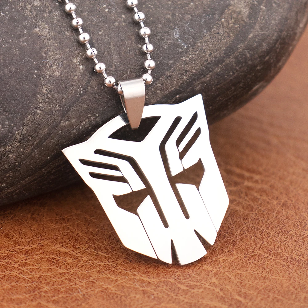Trendy Simple Autobots Pendant Popular Movie Optimus Prime Decepticon Logo Necklace for Men Gift Popular Charm Jewelry Wholesale thumbnail 4