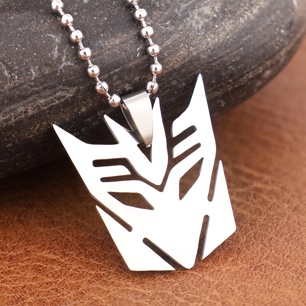 Trendy Simple Autobots Pendant Popular Movie Optimus Prime Decepticon Logo Necklace for Men Gift Popular Charm Jewelry Wholesale thumbnail 3