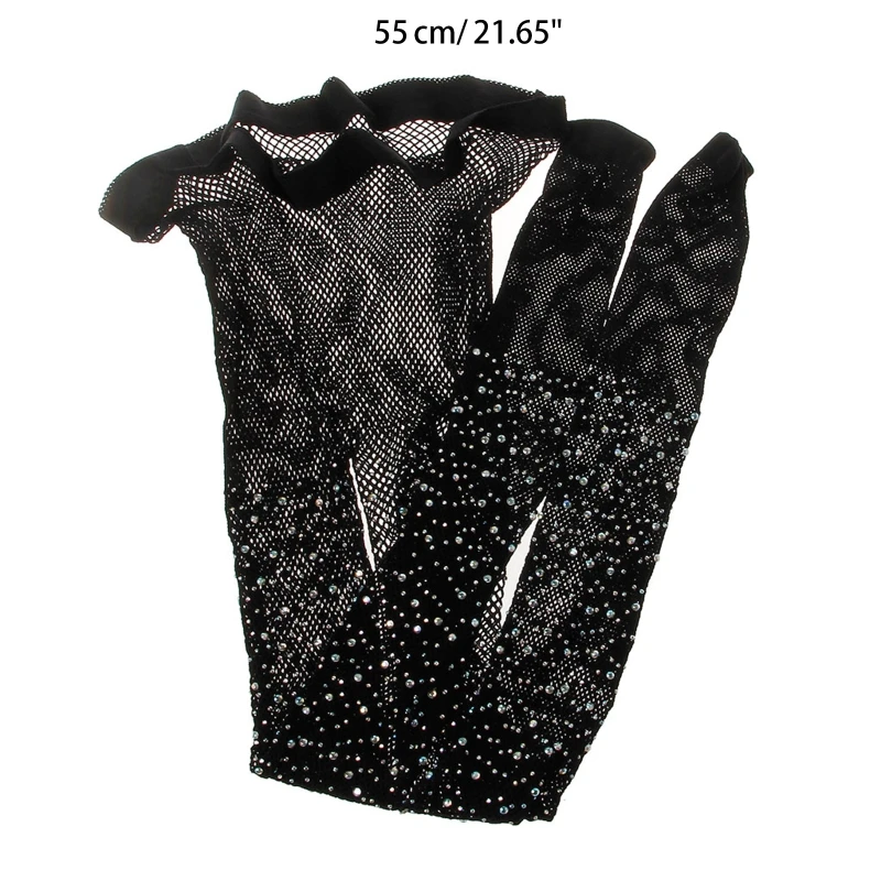 Blingbling Legging Mesh Socks for Rhinestone Hollow Out Pantyhose Solid Diamond Toddler Kids Little Girls Glitter Stocki thumbnail 6