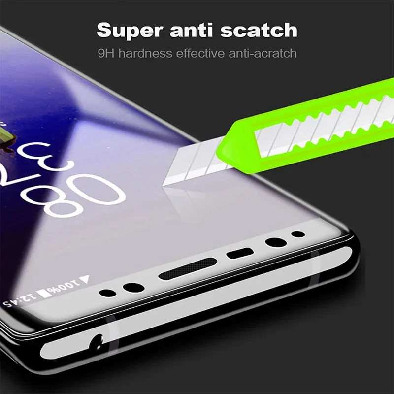 3 Pcs Tempered Glass For Samsung Note 9 10 20 Ultra Samsung S24 S23 S22 S21 S20 Ultra S10 S9 S8 Plus Full Cover Screen Protector thumbnail 2