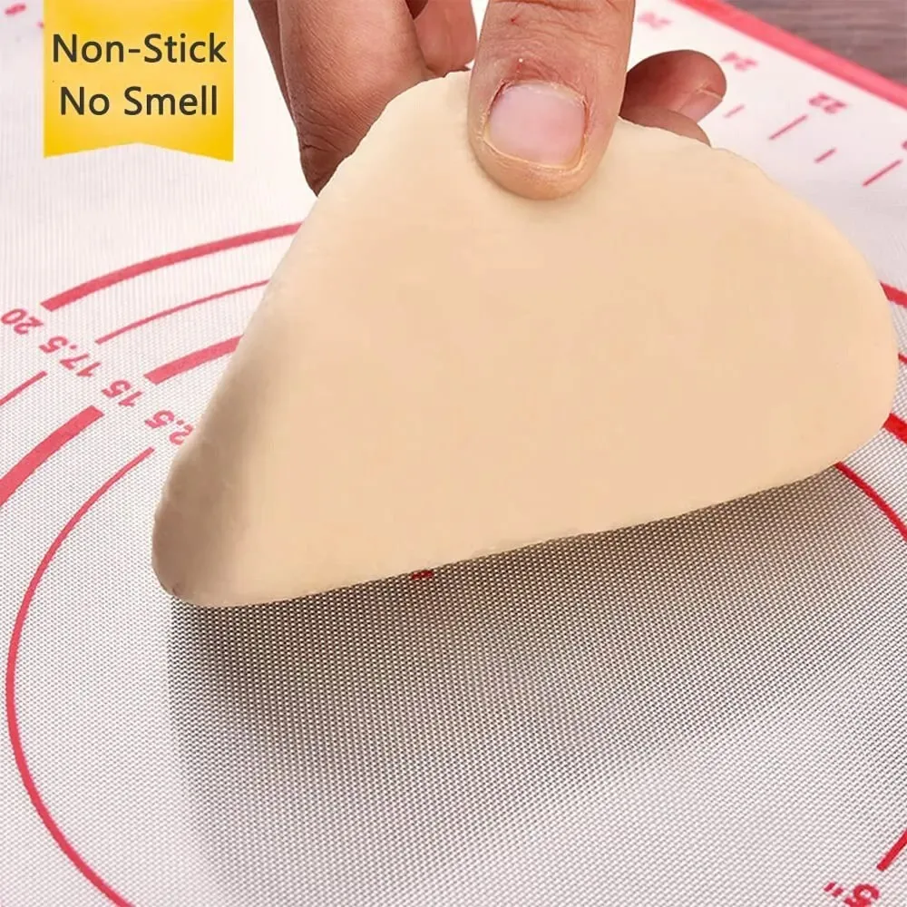 UNTIOR 1PCS Silicone Baking Mat Kneading Pad Dough Mat Pizza Cake Dough Maker Kitchen Cooking Grill Non-Stick Gadgets Bakeware thumbnail 3