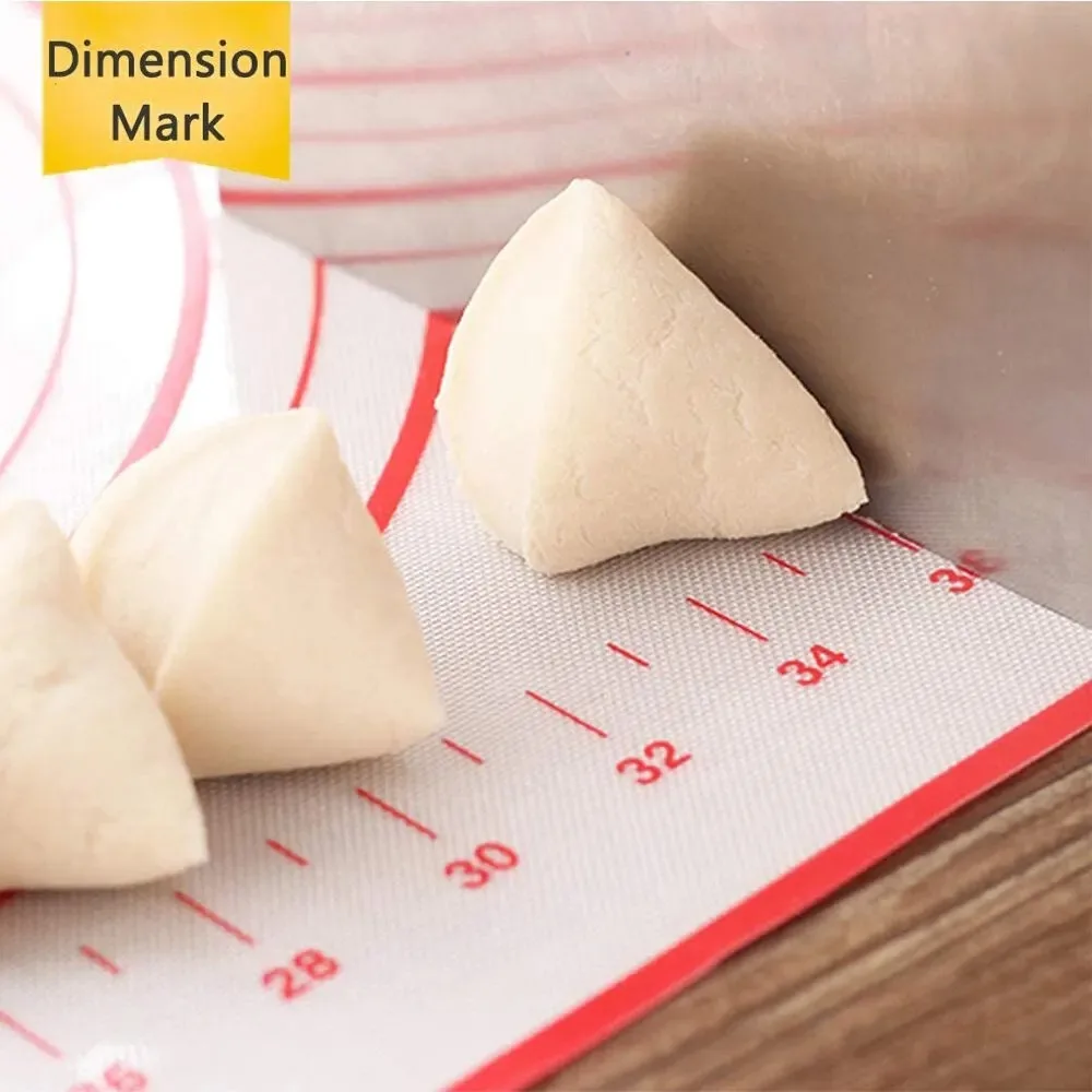 UNTIOR 1PCS Silicone Baking Mat Kneading Pad Dough Mat Pizza Cake Dough Maker Kitchen Cooking Grill Non-Stick Gadgets Bakeware thumbnail 4