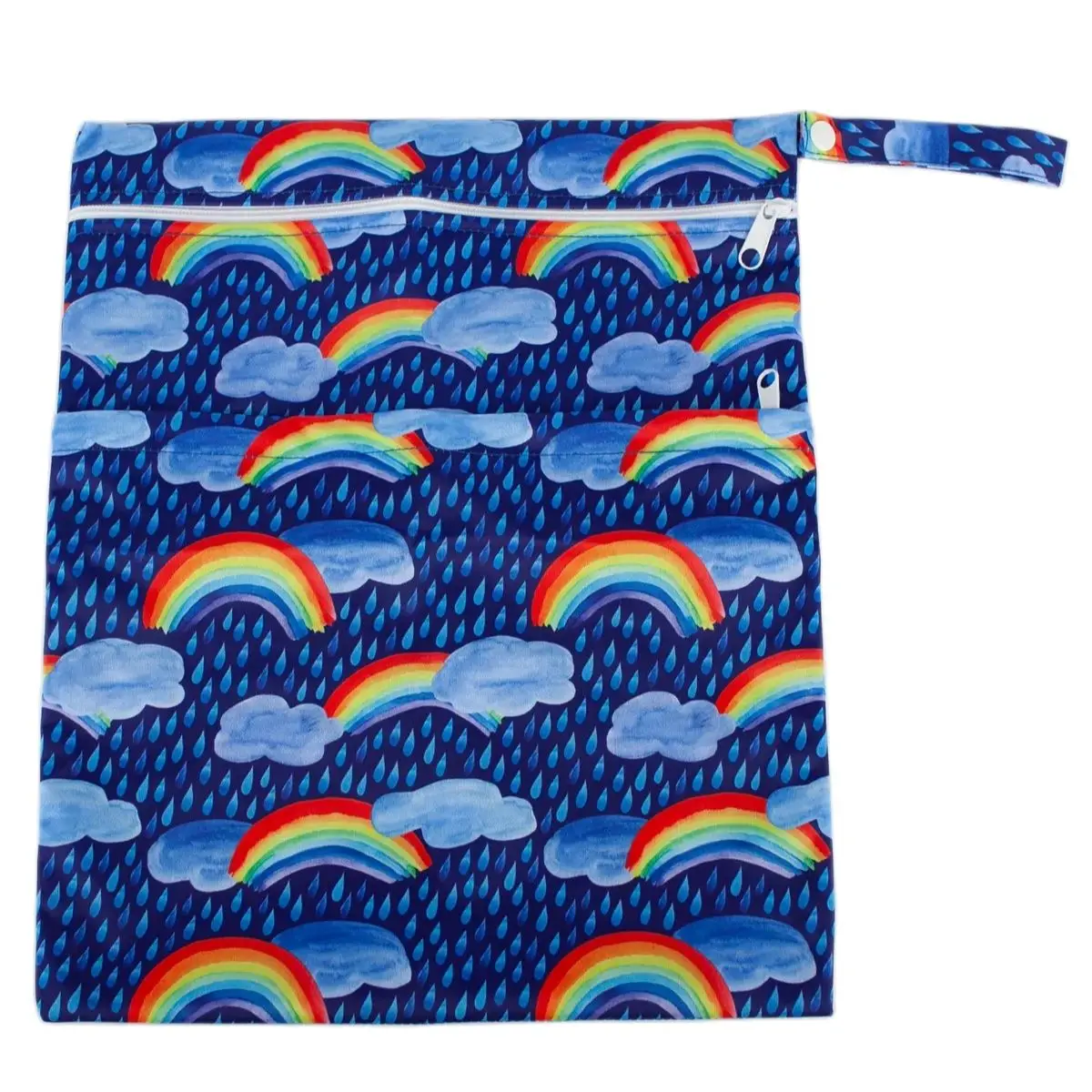 [Sigzagor]Wet Dry Bag With Two Zippered For Baby Diapers Nappies Waterproof Reusable 36cmx29cm thumbnail 3