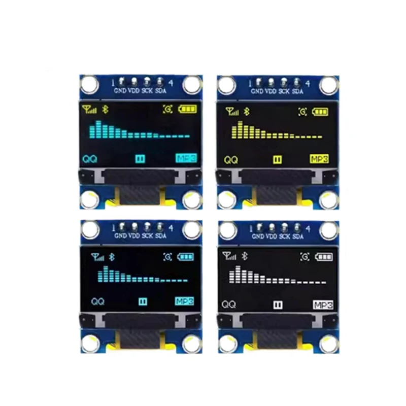 0.96 inch IIC SPI Serial 7/4Pin White/Blue/Yellow Blue/Yellow OLED Display Module SSD1306 12864 LCD Screen Board for Arduino thumbnail 2