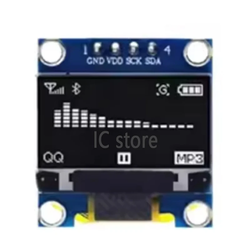 0.96 inch IIC SPI Serial 7/4Pin White/Blue/Yellow Blue/Yellow OLED Display Module SSD1306 12864 LCD Screen Board for Arduino thumbnail 3