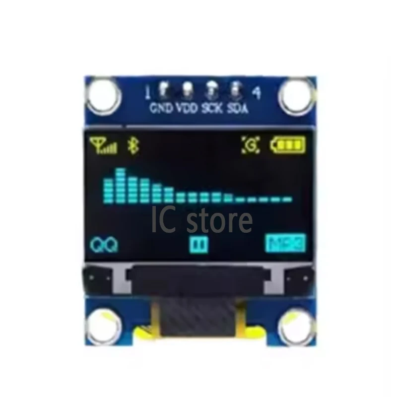 0.96 inch IIC SPI Serial 7/4Pin White/Blue/Yellow Blue/Yellow OLED Display Module SSD1306 12864 LCD Screen Board for Arduino thumbnail 5