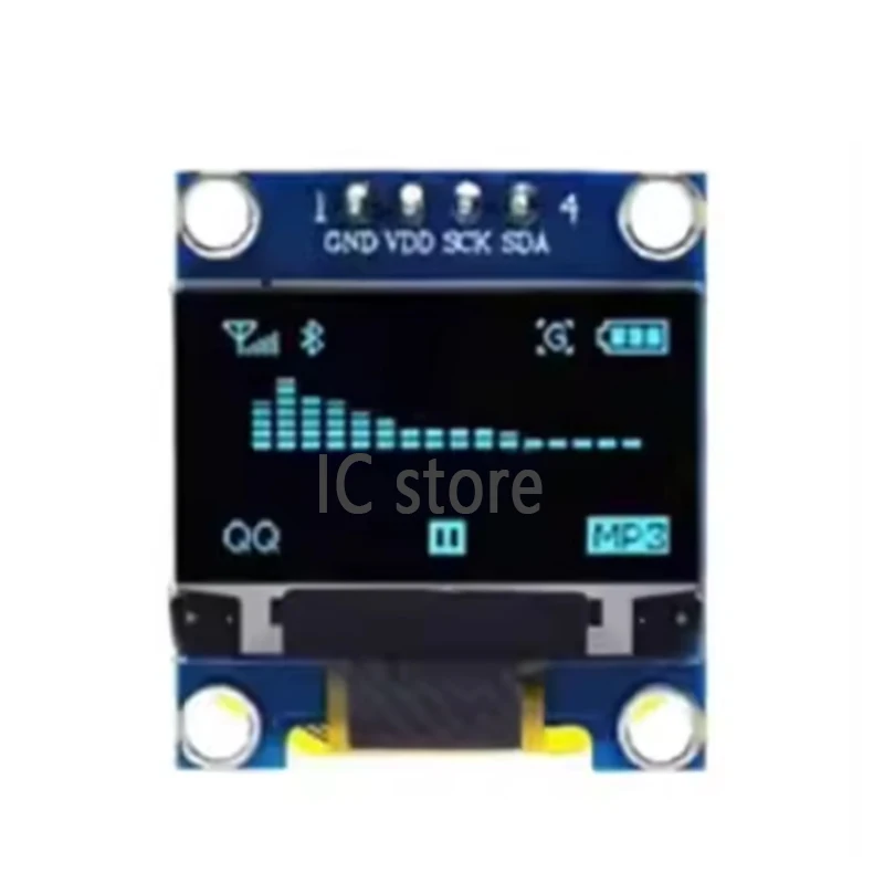 0.96 inch IIC SPI Serial 7/4Pin White/Blue/Yellow Blue/Yellow OLED Display Module SSD1306 12864 LCD Screen Board for Arduino thumbnail 4