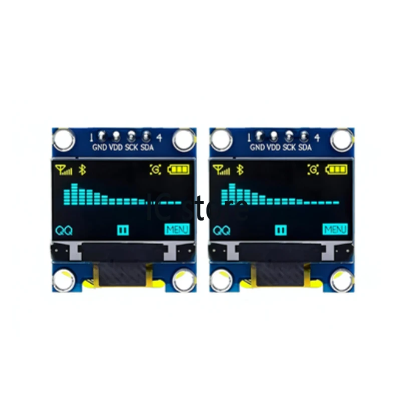 0.96 inch IIC SPI Serial 7/4Pin White/Blue/Yellow Blue/Yellow OLED Display Module SSD1306 12864 LCD Screen Board for Arduino thumbnail 6