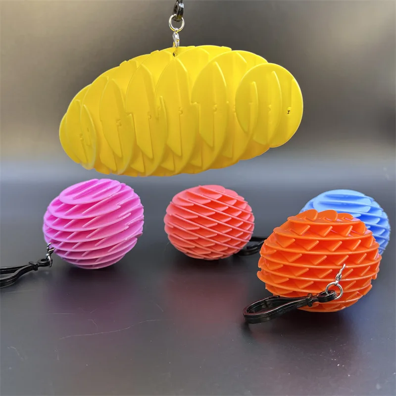 Worm Fidget Toys DIY Telescopic Deformation Elastic Mesh Stress Relief kids Toys funny Stress Ball for Children Adult Gifts thumbnail 4
