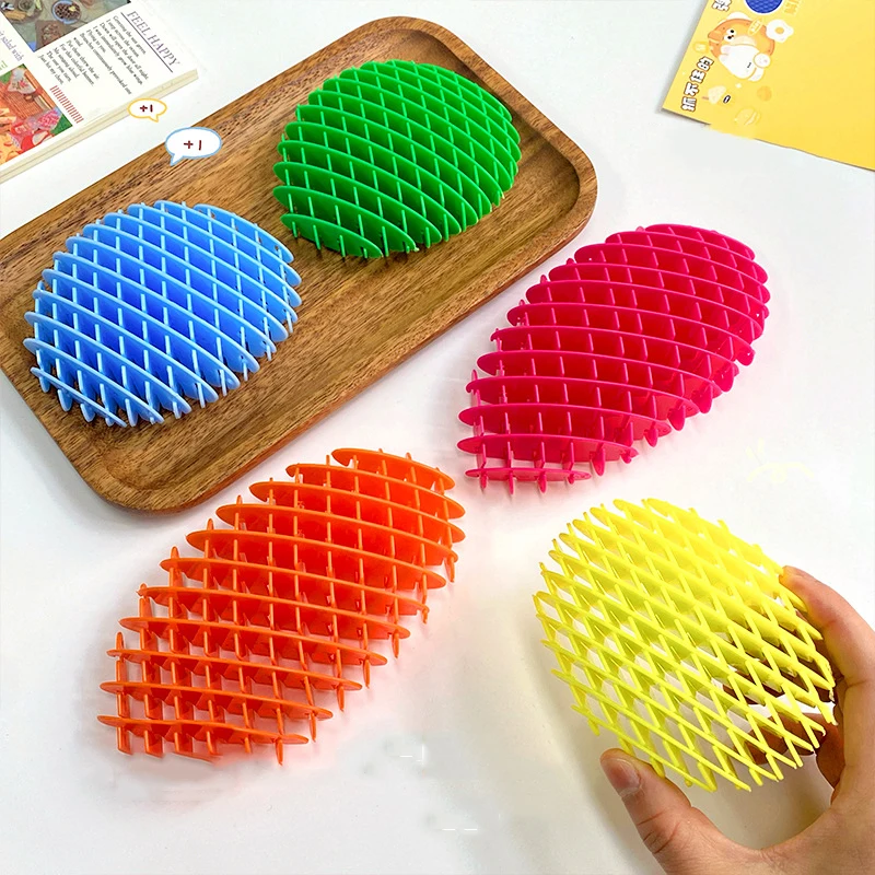 Worm Fidget Toys DIY Telescopic Deformation Elastic Mesh Stress Relief kids Toys funny Stress Ball for Children Adult Gifts thumbnail 6