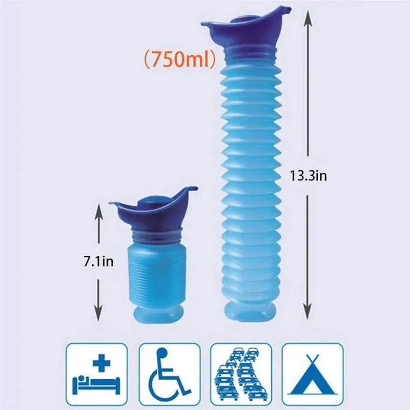 Portable Urine Toilet Aid Car Travel Outdoor Adult Urinals For Man Woman Children Potty Funnel Peeing Camping Toilet thumbnail 4