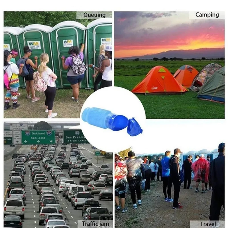 Portable Urine Toilet Aid Car Travel Outdoor Adult Urinals For Man Woman Children Potty Funnel Peeing Camping Toilet thumbnail 2