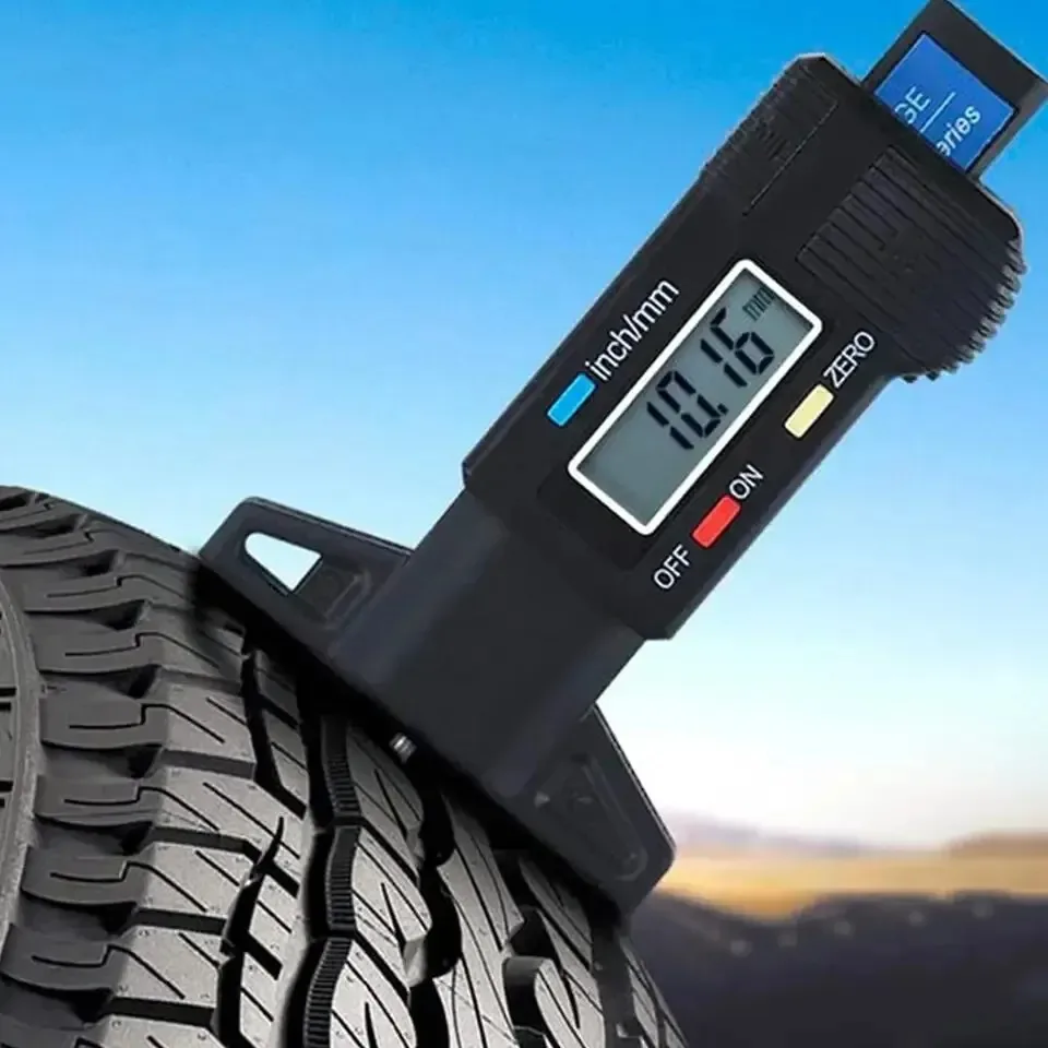 1PC Digital Depth Gauge Caliper Tread Depth Gauge LCD Tire Tread Gauge For Car Tire 0-25mm Measurer Tool Caliper Repair Tools thumbnail 2