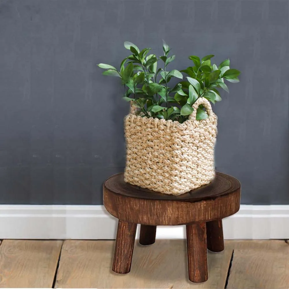 1 PCS Durable Plant Stand Shelf Creative Wooden Stool High Quality Succulent Pot Holder For Living Room thumbnail 3