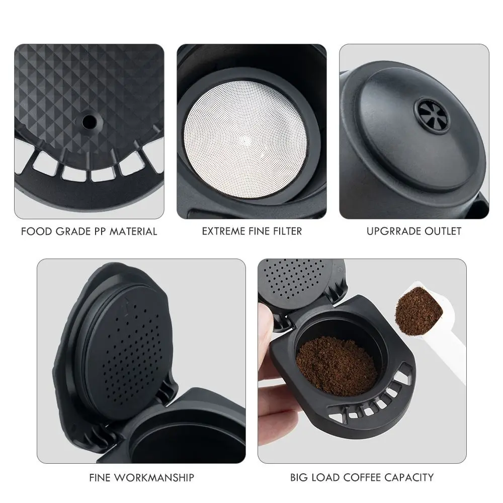 Refill Reusable Capsule Adapter For Dolce Gusto Coffee Capsule Convert Compatible With Genio S Piccolo Xs Machine Coffee Accesso thumbnail 5