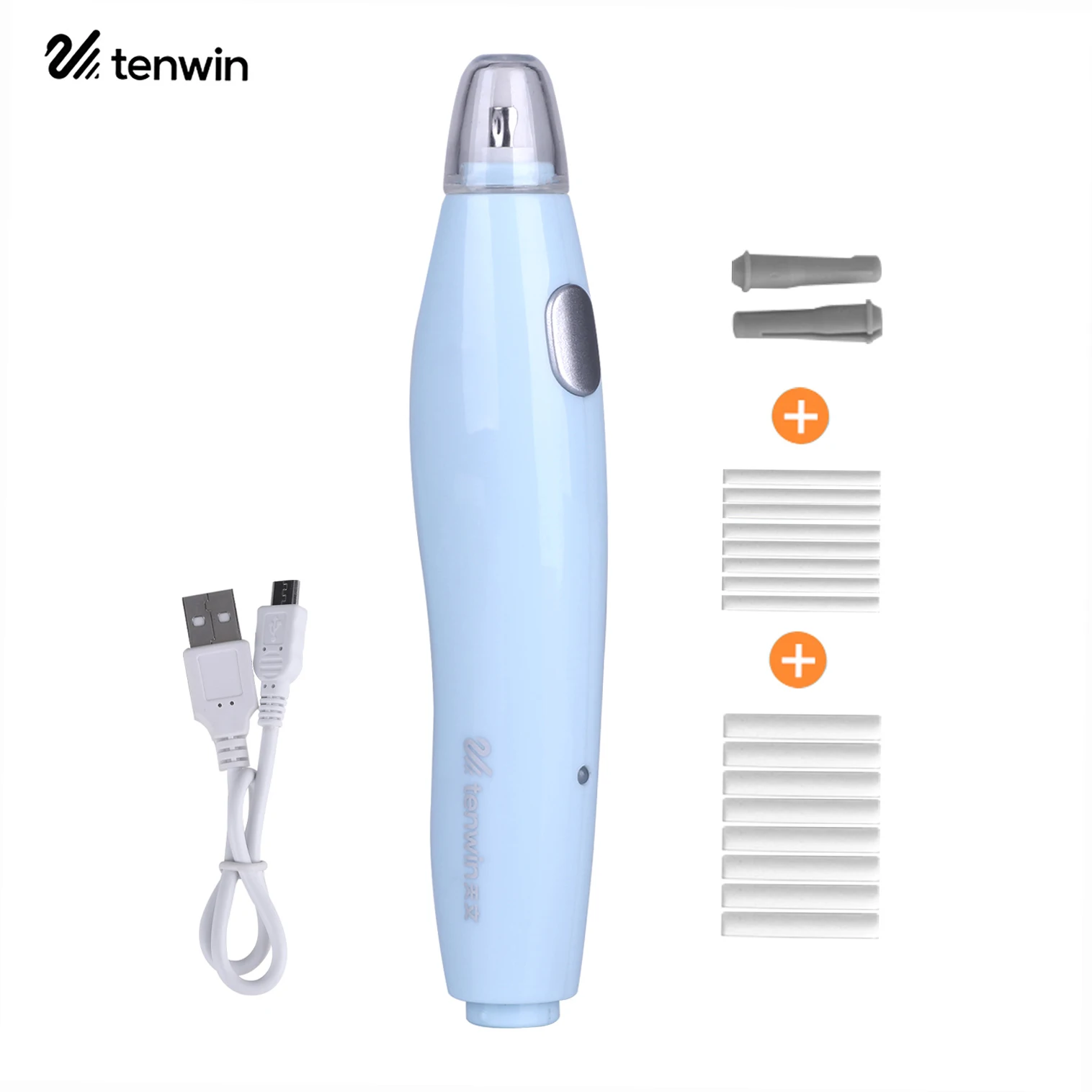 tenwin Electric Eraser Kit with 16 Eraser Refills Rechargeable Pencil Eraser One-button Control Christmas Gift Stationery thumbnail 4