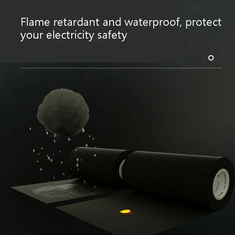Japan's Original Super Sticky Electrical Waterproof Flame Retardant Tape PVC Insulated Wire Tape Harness Loom Protection Tape thumbnail 5