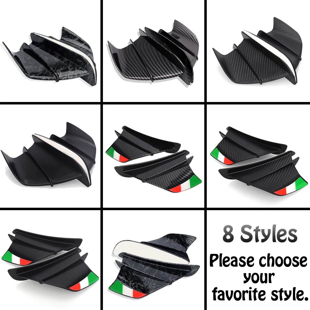 For Ducati 899 959 1198 1198S 1199 1299 Panigale V4 V4S V4R V2 Supersport S Motorcycle Winglet Aerodynamic Wing Kit Spoiler thumbnail 6