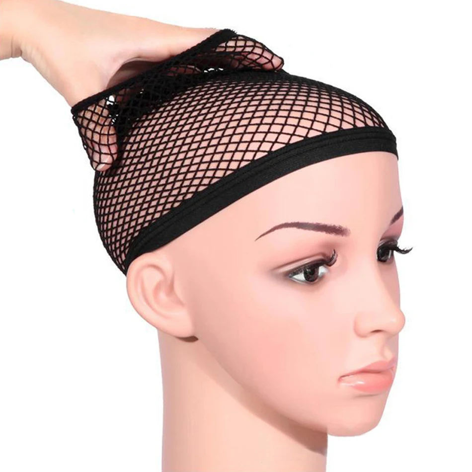 High Quality Wig Cap Brown Stocking Cap To Christmas Cosplay Wig Caps Stocking Elastic Liner Mesh For Making Wigs thumbnail 2