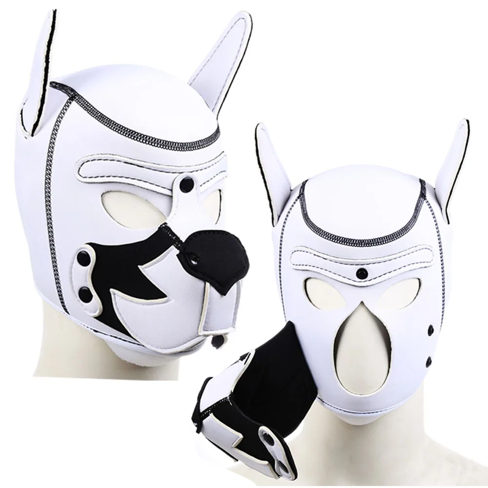 Bdsm Bondage Dog Hood Mask With Detachable Nose Sex Toys For Couples Women Men Dog Slave Roleplay Game Sexy Fetish Restraints thumbnail 4