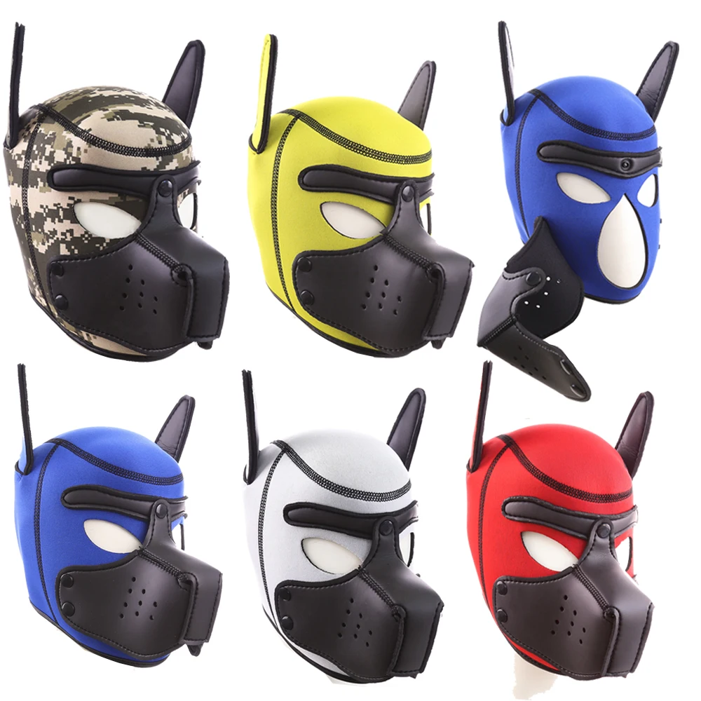 Bdsm Bondage Dog Hood Mask With Detachable Nose Sex Toys For Couples Women Men Dog Slave Roleplay Game Sexy Fetish Restraints thumbnail 3